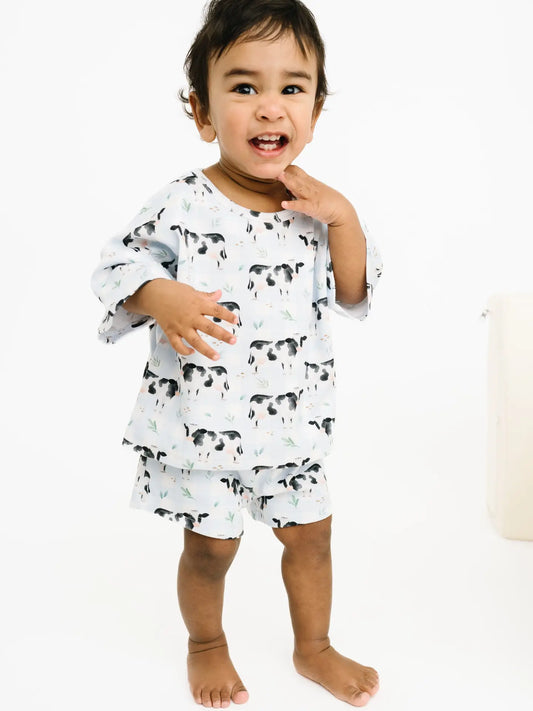 Little One Shop-Dairy Cow Slouchy Set