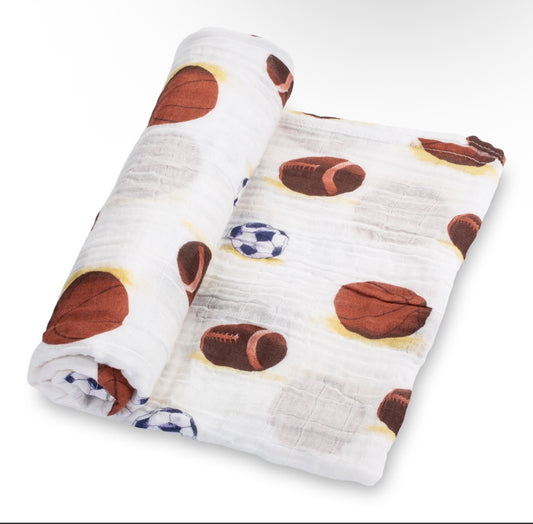 Lollybanks Go Sports Muslin Swaddle