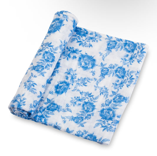 Lollybanks Peony Muslin Swaddle